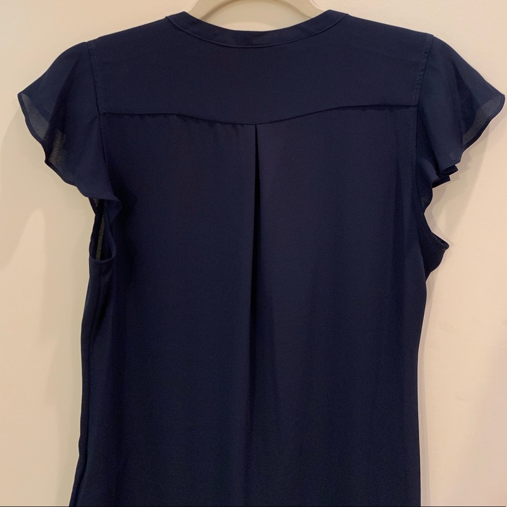 Simply Styled Blue Ruffle Blouse - Picture 3 of 5